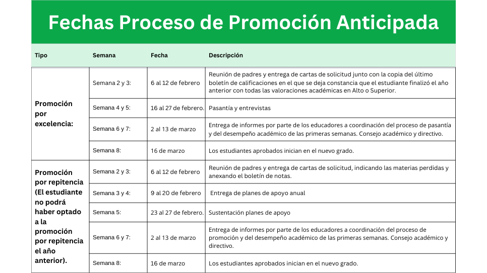 fechas promocion anticipada